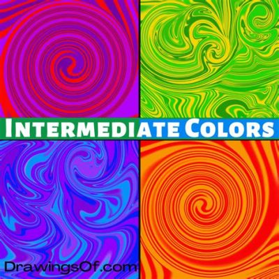 intermediate colors definition in art: exploring the nuances of blending hues